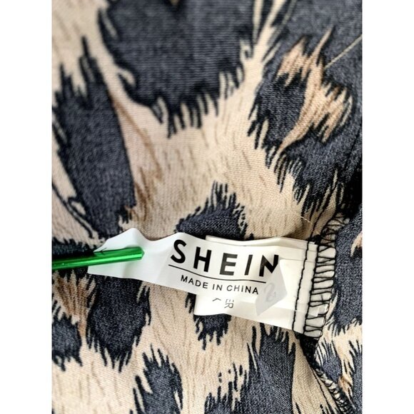 Shein Women's Cheetah Wrap Dress - Picture 6 of 7